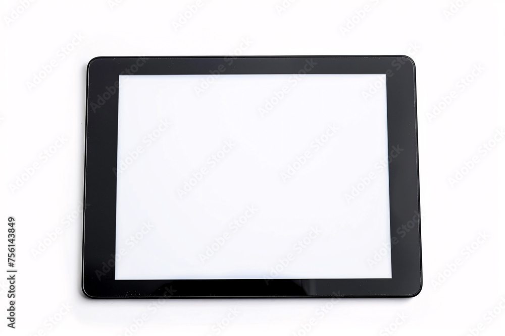 Tablet computer with blank white screen, isolated on white background, tablet pc isolated on white background, tablet mockup Tablet computer with blank white screen, isolated on white background, tablet pc isolated on white background, tablet mockup