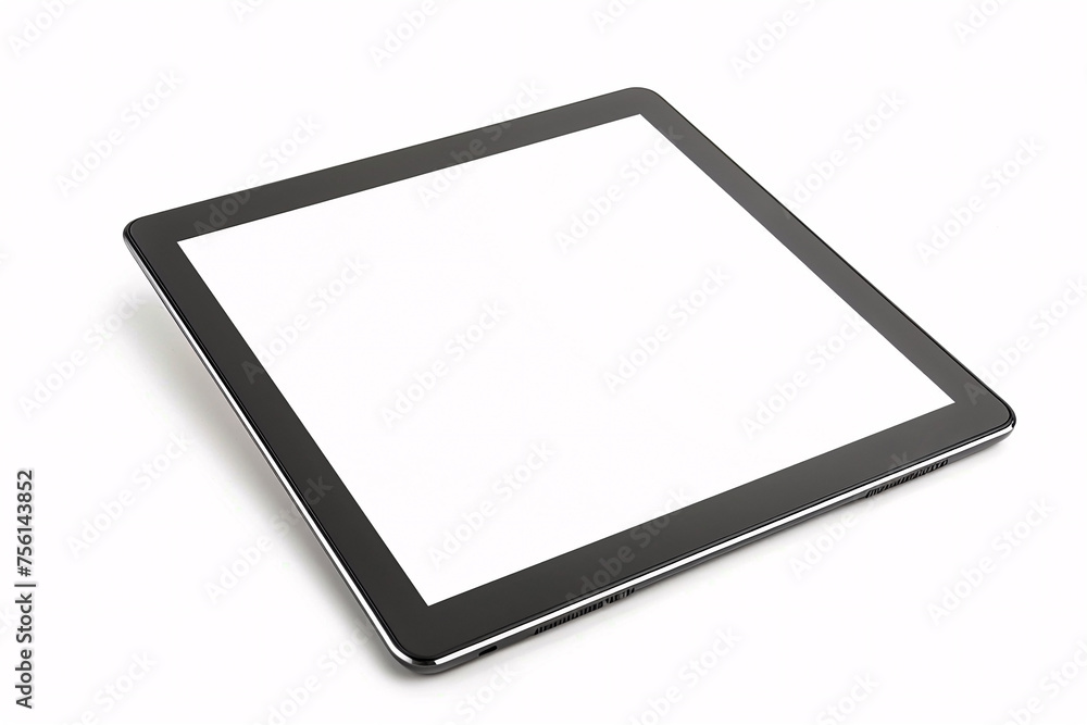 Tablet computer with blank white screen, isolated on white background, tablet pc isolated on white background, tablet mockup Tablet computer with blank white screen, isolated on white background, tablet pc isolated on white background, tablet mockup