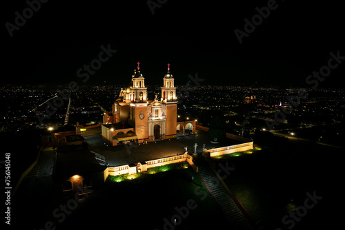 Santuario de Nuestra Señora de los Remedios en San Andrés Cholula, Puebla, México.