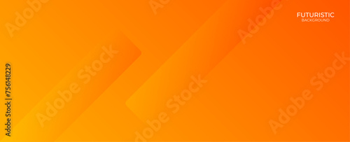 Abstract modern orange yellow white banner background. geomatric art orange papercut background. Graphic design element lines style concept for web, flyer, card cover or brochure.  vecto illustration photo