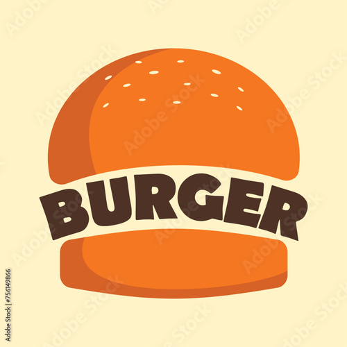 delicious tasty fresh burger perfect for fast food chain or franchise restaurant vector illustration design