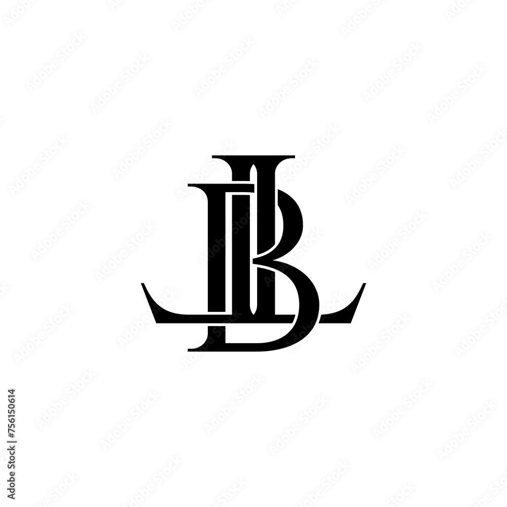 lbl initial letter monogram logo design lbl initial letter monogram logo design