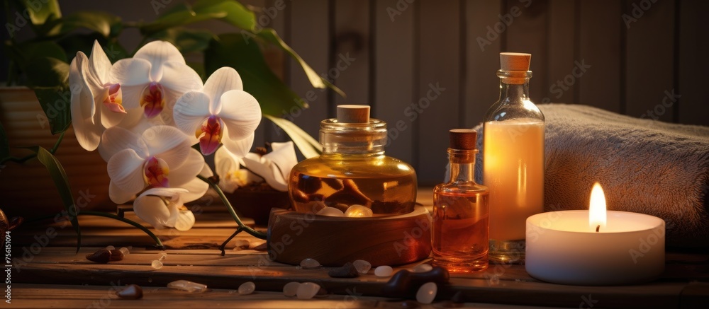 Spa Experience with Organic Oils and Relaxing Ambiance