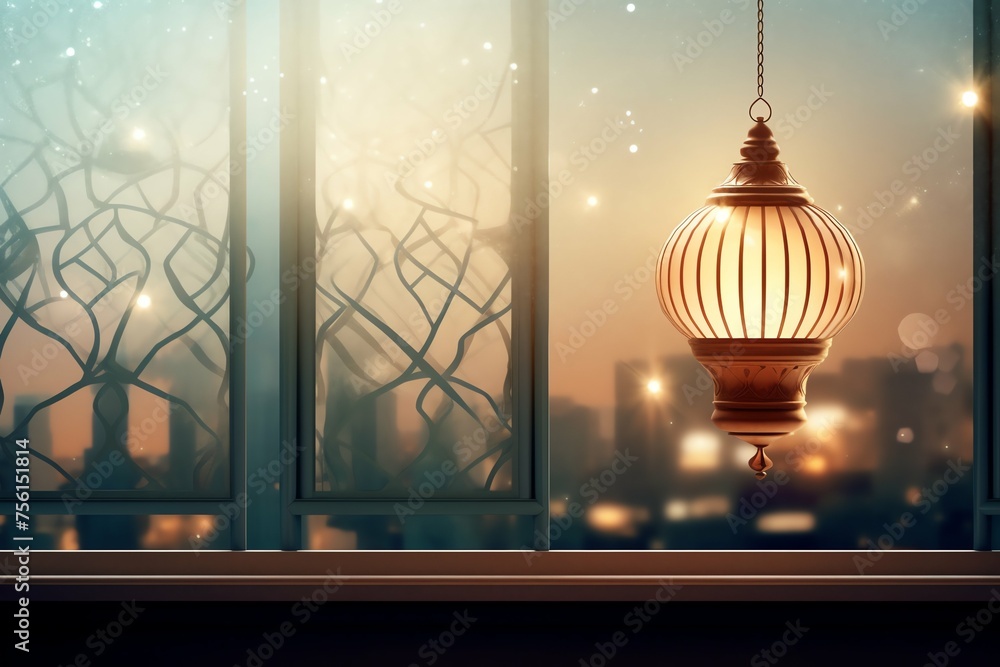 Eid mubarak and ramadan kareem greetings with islamic lantern and mosque. Eid al fitr background Eid mubarak and ramadan kareem greetings with islamic lantern and mosque. Eid al fitr background