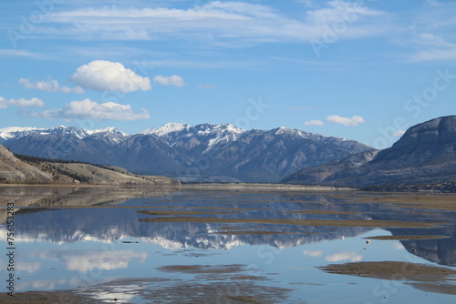 Low Waters Of Lake Jasper, Jasper National Park, Alberta