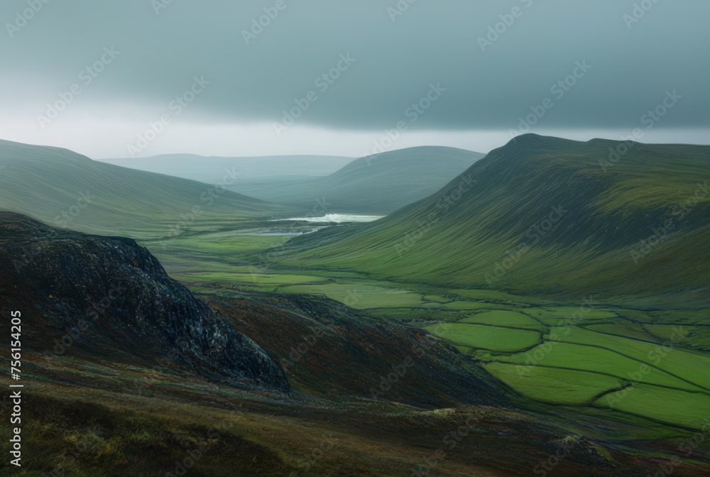 Beautiful landscape image of Cairngorms National Park in Scotland