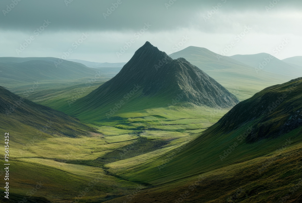 Fototapeta premium Beautiful landscape image of Cairngorms National Park in Scotland