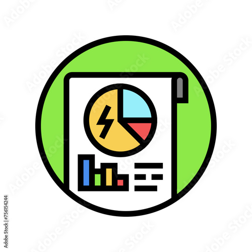 Free Download energy audits color icon vector. energy audits sign. isolated symbol illustration - GFXLoad