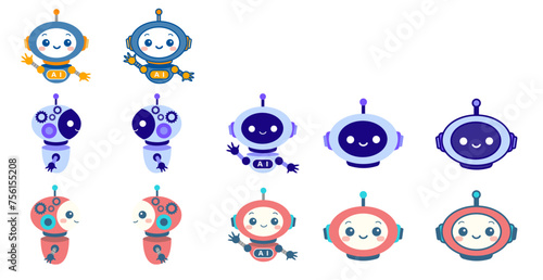 いろいろなロボットのアイコンセット