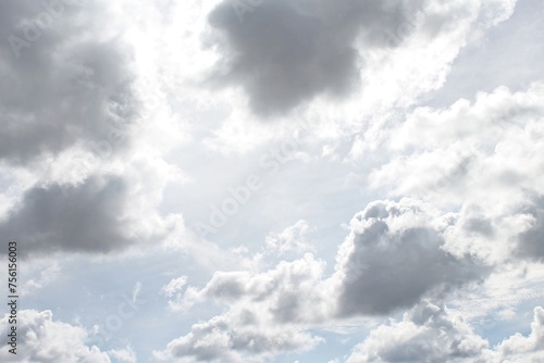 Cloudy gray sky texture background