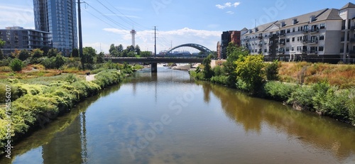 Waterfront cityscape