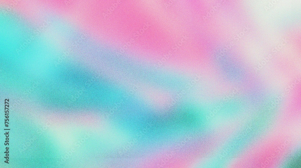 Watermelon pink, Lime green, Turquoise, gradient background with grain and noise texture