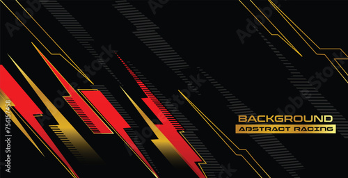 red black gold background banner sporty racing motorsport professional stripes techno design abstract modern futuristic corporate vector pattern photo