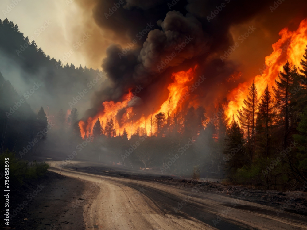 Hell on earth: escaping a deadly forest fire