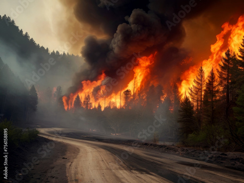 Hell on earth: escaping a deadly forest fire © Dzenka