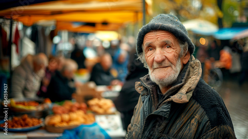 A glimpse into the life of a homeless senior at a canteen
