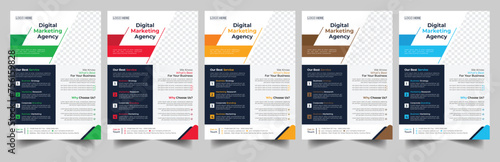 Modern Creative Corporate business, digital marketing agency flyer Brochure design, cover modern layout, annual report, poster, flyer in A4 template