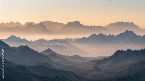 A_majestic_landscape_of_a_mountain_range_at_dawn © Fahim
