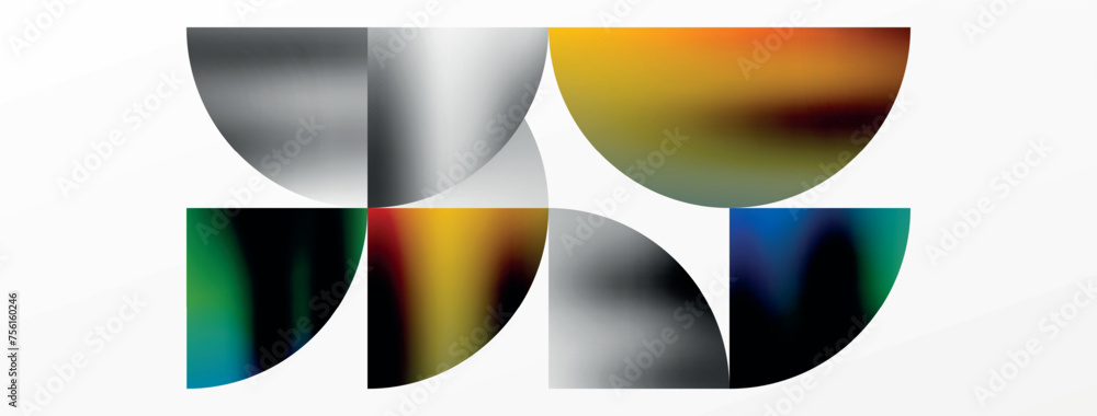 Exquisite backdrop marrying modern minimalism with metallic allure. Featuring round triangles, it exudes geometric sophistication and understated charm for wallpaper, banner, background, landing page Exquisite backdrop marrying modern minimalism with metallic allure. Featuring round triangles, it exudes geometric sophistication and understated charm for wallpaper, banner, background, landing page