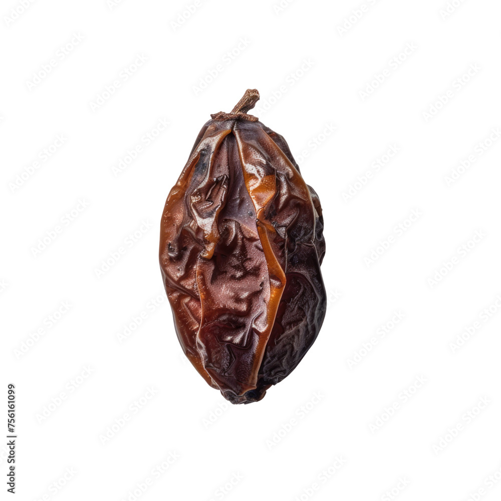 Dried date isolated on transparent background