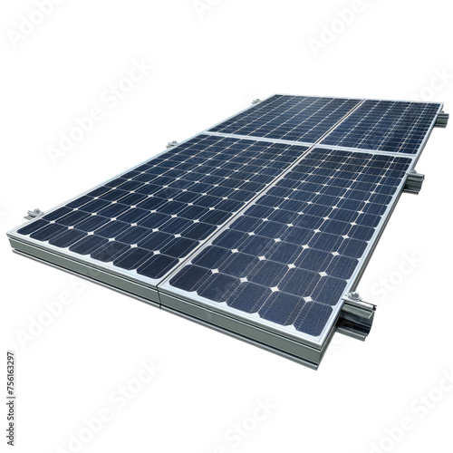 solar panel isolated on transparent background