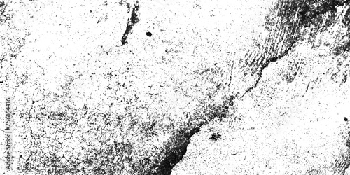 Grunge black and white crack paper texture design and texture of a concrete wall with cracks and scratches background . Vintage abstract texture of old surface.. Grunge texture for make poster design	