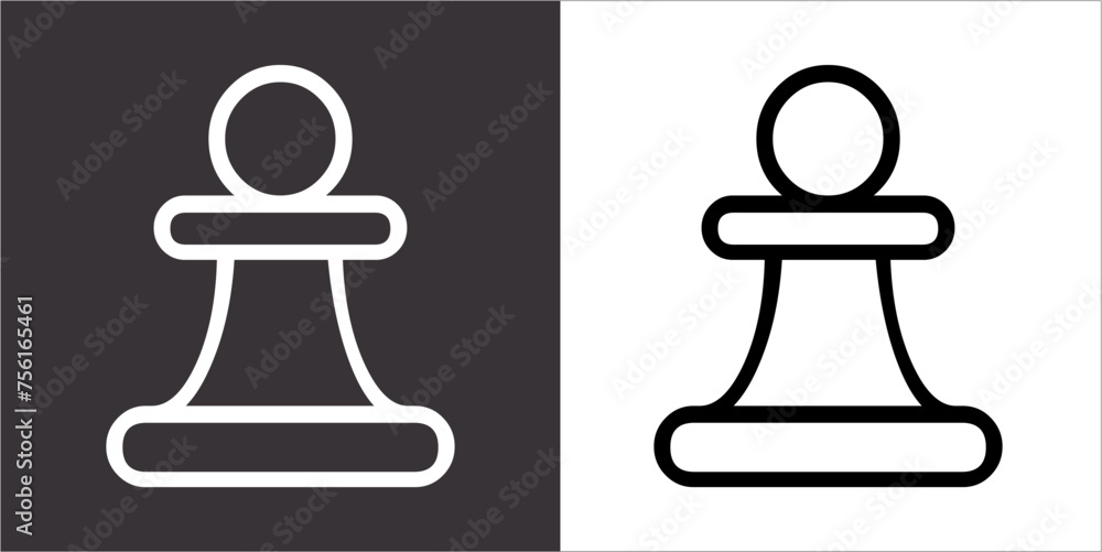 IIlustration Vector graphics of Chess icon IIlustration Vector graphics of Chess icon
