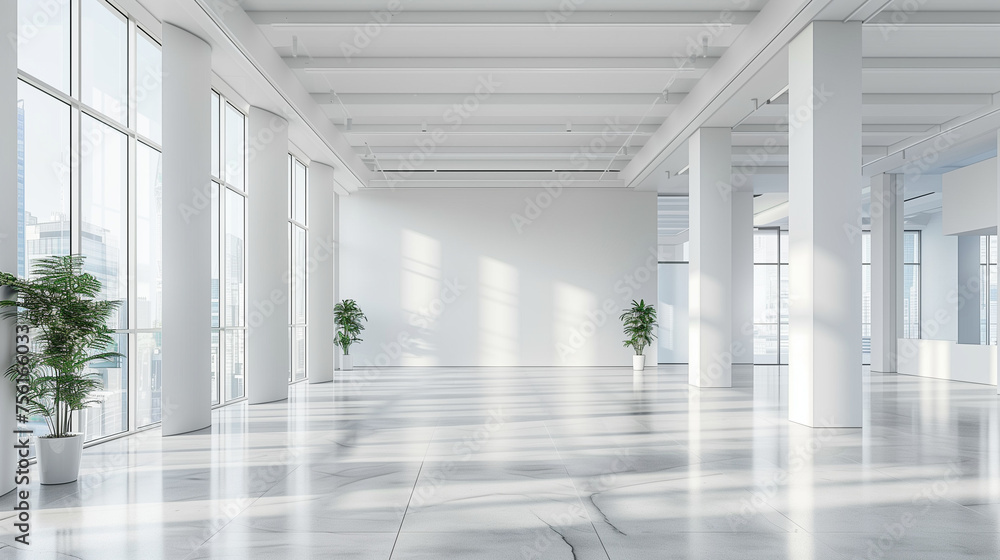 White open office space interior studio White open office space interior studio