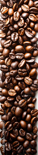 Rich coffee beans  Earthy aroma  robust flavor  the essence of morning rejuvenation and productivity.