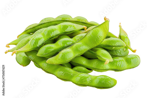 Edamame cut out Isolated transparent solid white background photo
