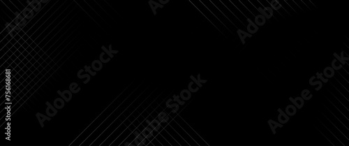 Vector black and white line with shiny diagonal line pattern.