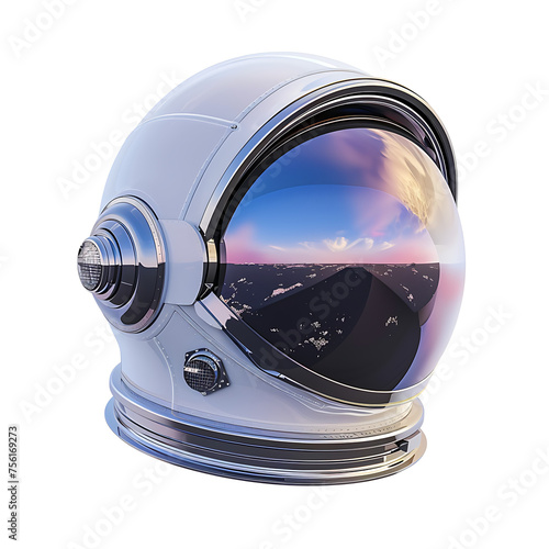 Astronaut helmet visor transparent background photo