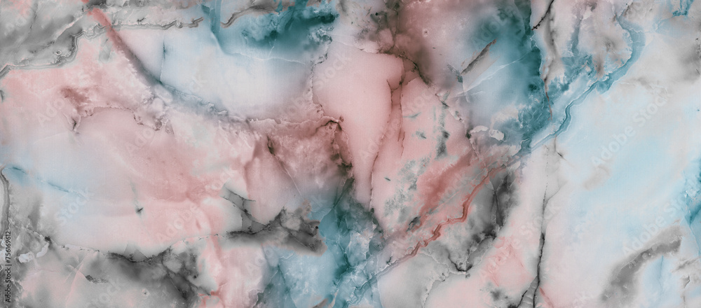 Obraz premium blue and pink marble texture with high resolution