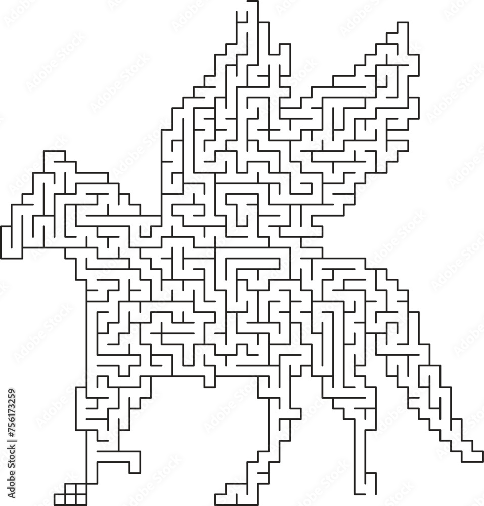 Unicorn Maze Puzzle 
