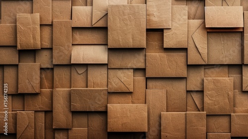 Brown cardboard texture background  a rustic canvas embodying natural charm and tactile warmth  Ai Generated.
