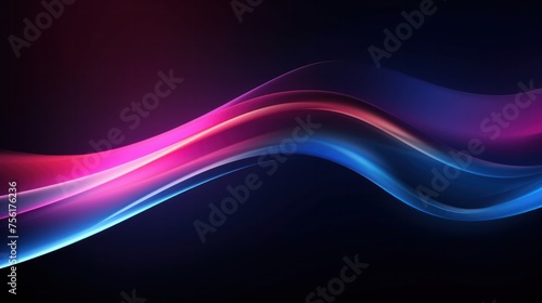 Futuristic light abstract technology on dark blue and pink background, magic blue light for brochures, magazines, business cards, banners.