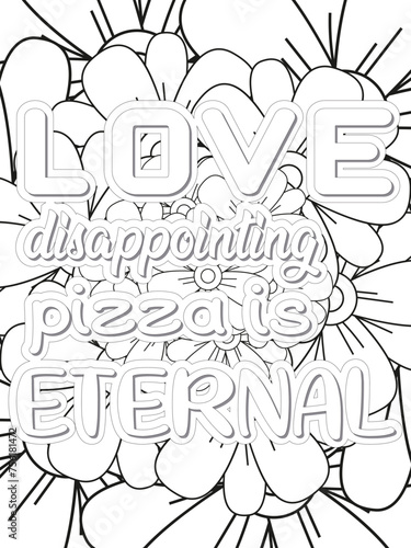 Anti-Valentine s Coloring pages. All these designs are unique Coloring pages for adults and kids. Vector Illustration.