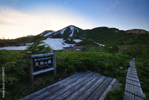 日本百名山の火打山の天狗の庭