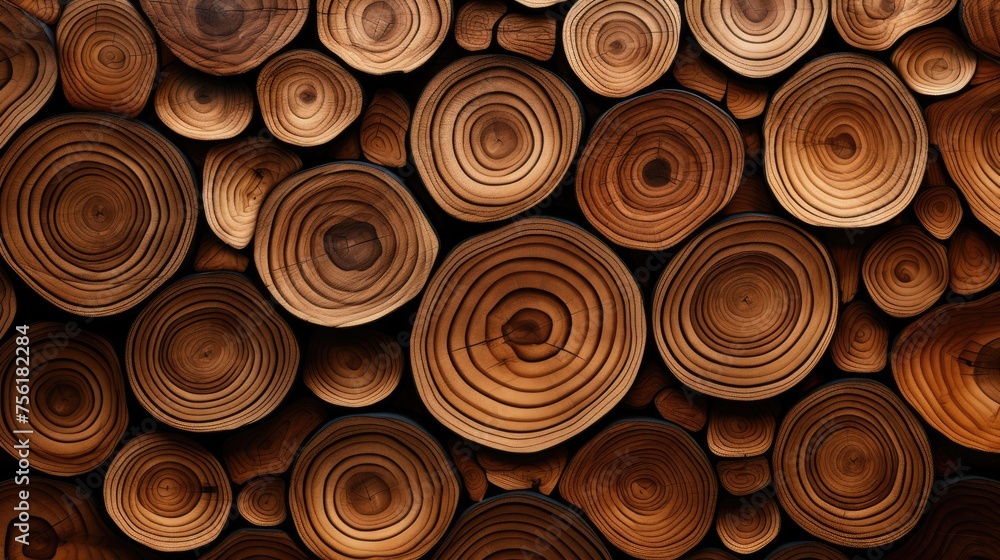 Delve into the organic warmth of a wooden cut texture. Ai Generated Delve into the organic warmth of a wooden cut texture. Ai Generated