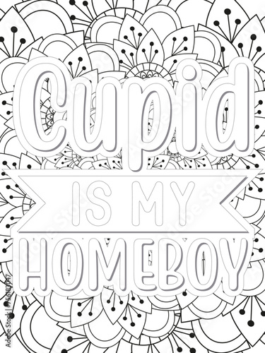 Anti-Valentine s Coloring pages. All these designs are unique Coloring pages for adults and kids. Vector Illustration.