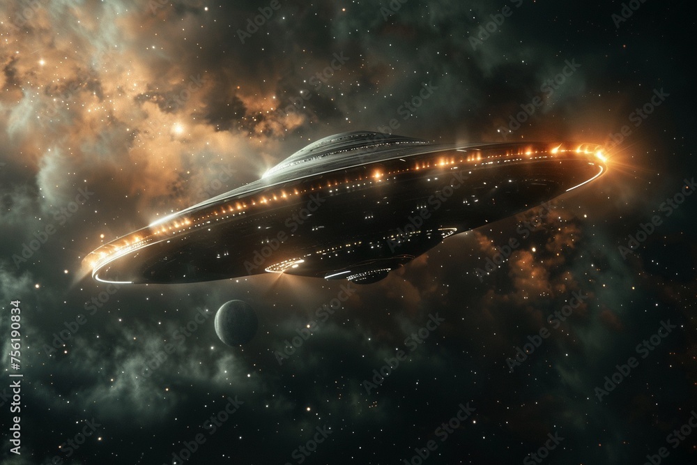 Visualizing UFOs in 3D within the mysterious dark cosmos Visualizing UFOs in 3D within the mysterious dark cosmos