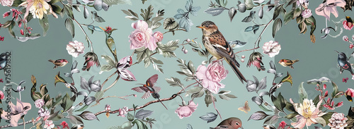 birds on the branches of tree