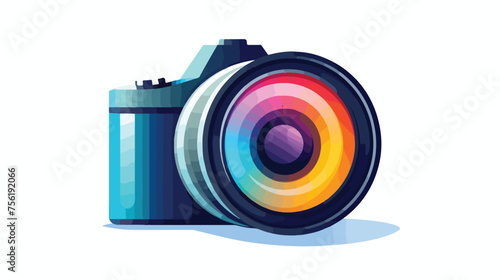 Camera photography icon symbol vector image. illustration