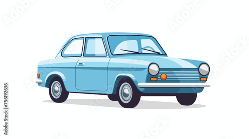 Car icon image flat vector isolated on white background