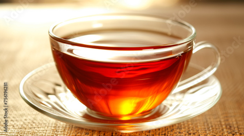 Warmth and aroma fill the air as steam rises from your cup of freshly brewed tea.