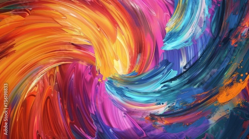 abstract watercolor background with waves