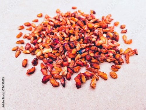 Dried pomegranate seeds dry arils wild pomegranate daru dehydrated pomegranates seed anardana view arilles sechees image arilos granada secos picture stock photo photo