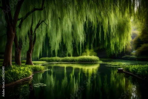 pond in the forest photo