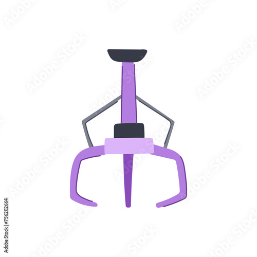 crane claw machine cartoon vector illustration