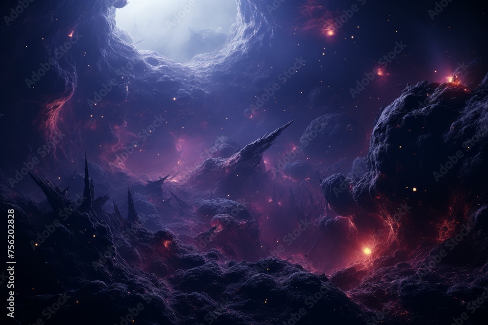Fototapeta premium Mystical Alien Landscape